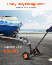 Trailer Dolly, 600lbs Tongue Weight Capacity, Carbon Steel Trailer Mover with 1-7/8 in Hitch Ball and 10 in V952-TYSDQYC600BHGRGNOV0