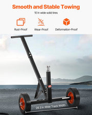 Trailer Dolly, 600lbs Tongue Weight Capacity, Carbon Steel Trailer Mover with 1-7/8 in Hitch Ball and 10 in V952-TYSDQYC600BHGRGNOV0