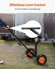 Trailer Dolly, 600lbs Tongue Weight Capacity, Carbon Steel Trailer Mover with 1-7/8 in Hitch Ball and 10 in V952-TYSDQYC600BHGRGNOV0
