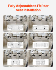 Dog Car Barrier, 96.5-168.5cm Adjustable Car Divider for Trunk Cargo Area, Universal-Fit Back Seat Heavy-Duty V952-TYTYHPTZJSCWHSP7AV0