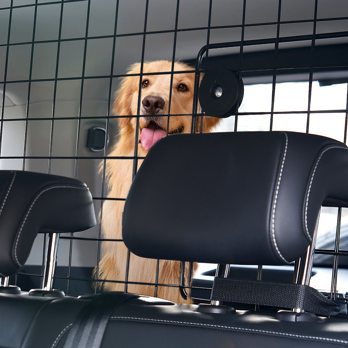 Dog Car Barrier, 96.5-168.5cm Adjustable Car Divider for Trunk Cargo Area, Universal-Fit Back Seat Heavy-Duty V952-TYTYHPTZJSCWHSP7AV0