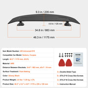 Universal Rear Spoiler 46.3'' GT Style Trunk Wing for Sedans and Coupes V952-TYXWYABS46INXC430V0