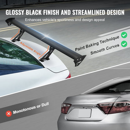 Universal Rear Spoiler GT Style Adjustable Trunk Wing Car Racing 43.3'' V952-TYXWYLHJLHJD8ZQ27V0