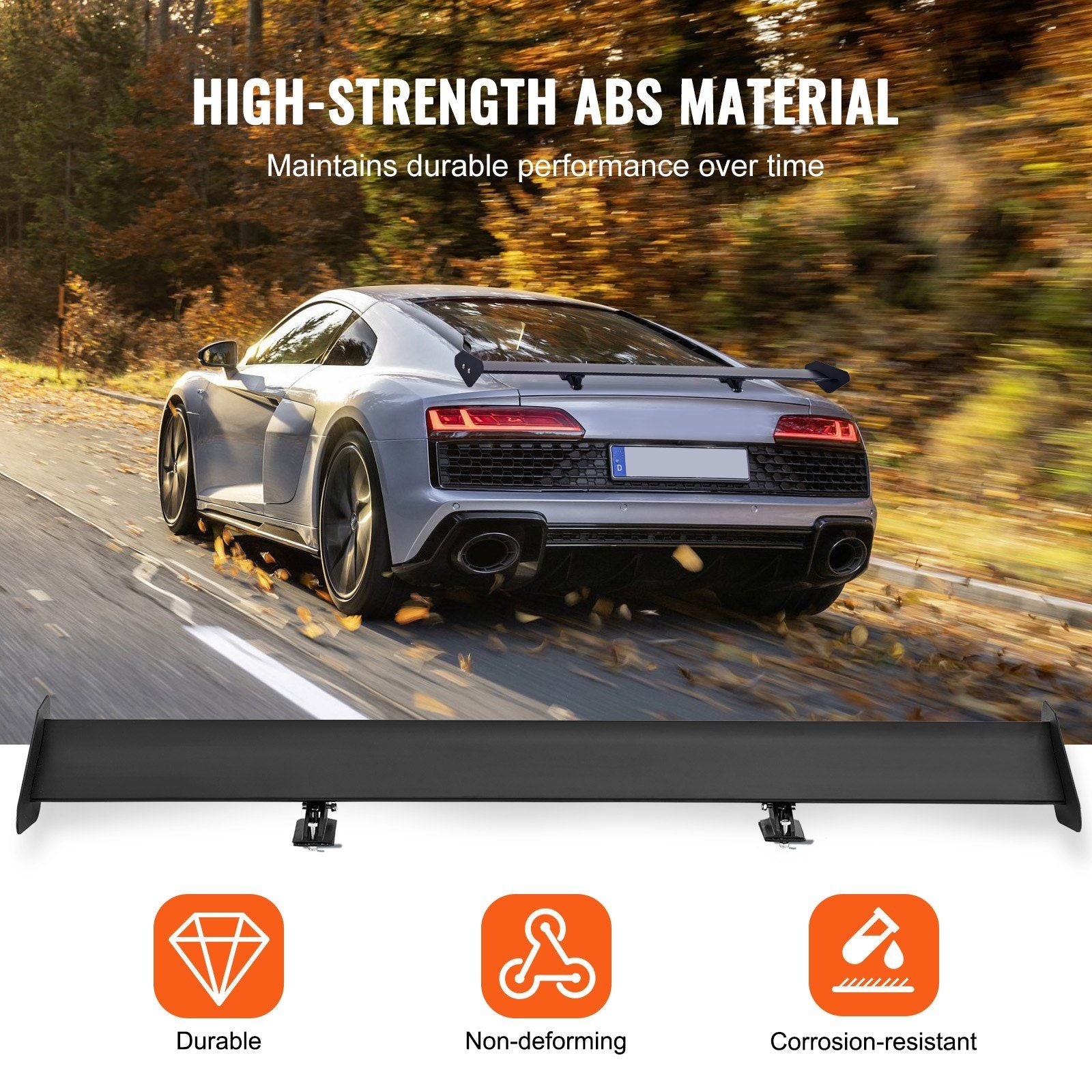 GT Wing Car Spoiler, 43.3 inch Universal Spoiler with Single Deck, Adjustable Lightweight Aluminum, Car Rear V952-TYXWYLHJLHJDFLMB1V0