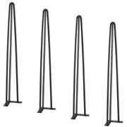 Hairpin Table Legs 0.7M, Set of 4 Desk Legs 408.2KG Load Capacity, Hairpin Desk Legs 3 Rods for Desk Chairs V952-TZ3YGZTHSTGS942SZV0