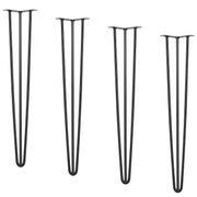Hairpin Table Legs 0.7M, Set of 4 Desk Legs 408.2KG Load Capacity, Hairpin Desk Legs 3 Rods for Desk Chairs V952-TZ3YGZTHSTGS942SZV0