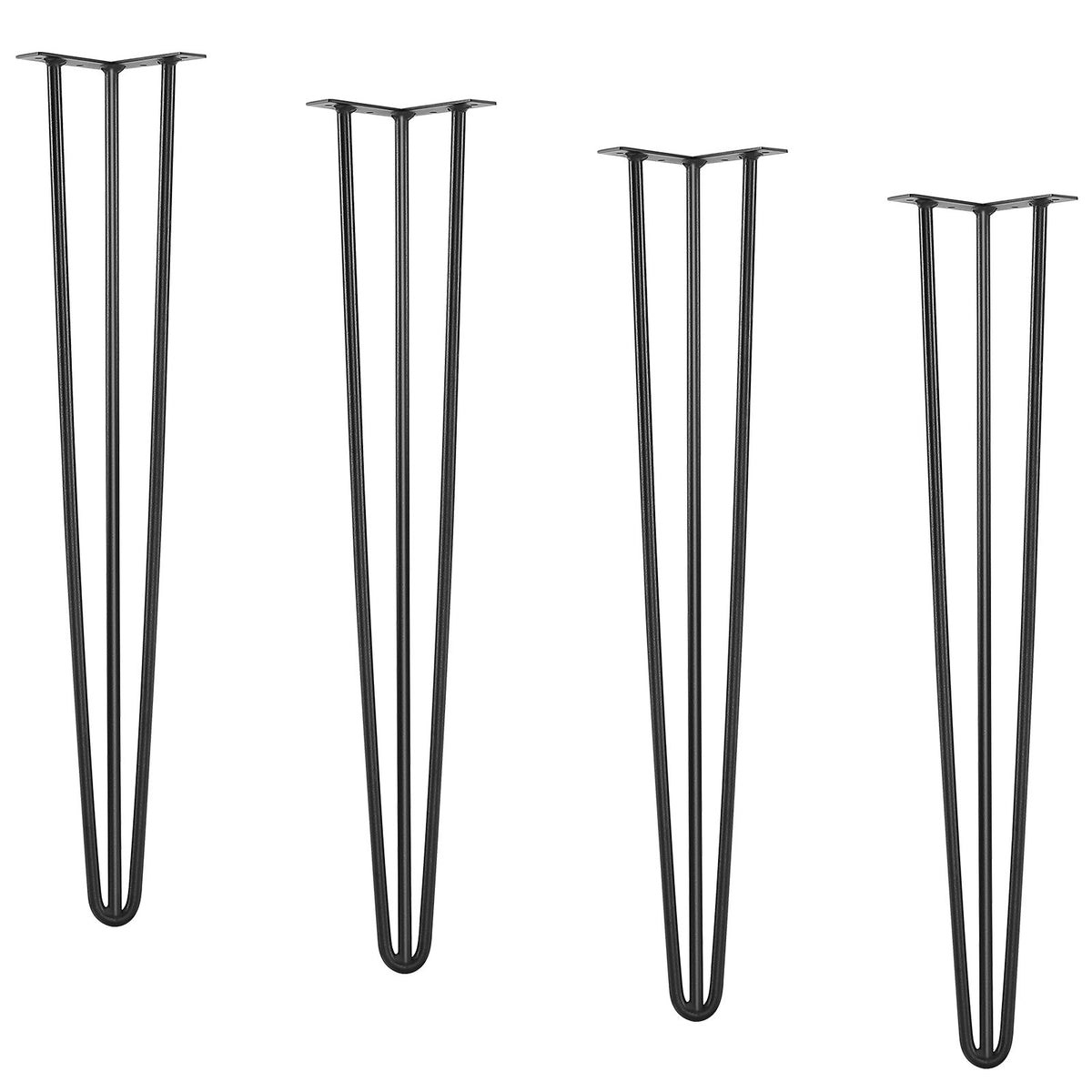Hairpin Table Legs 0.7M, Set of 4 Desk Legs 408.2KG Load Capacity, Hairpin Desk Legs 3 Rods for Desk Chairs V952-TZ3YGZTHSTGS942SZV0
