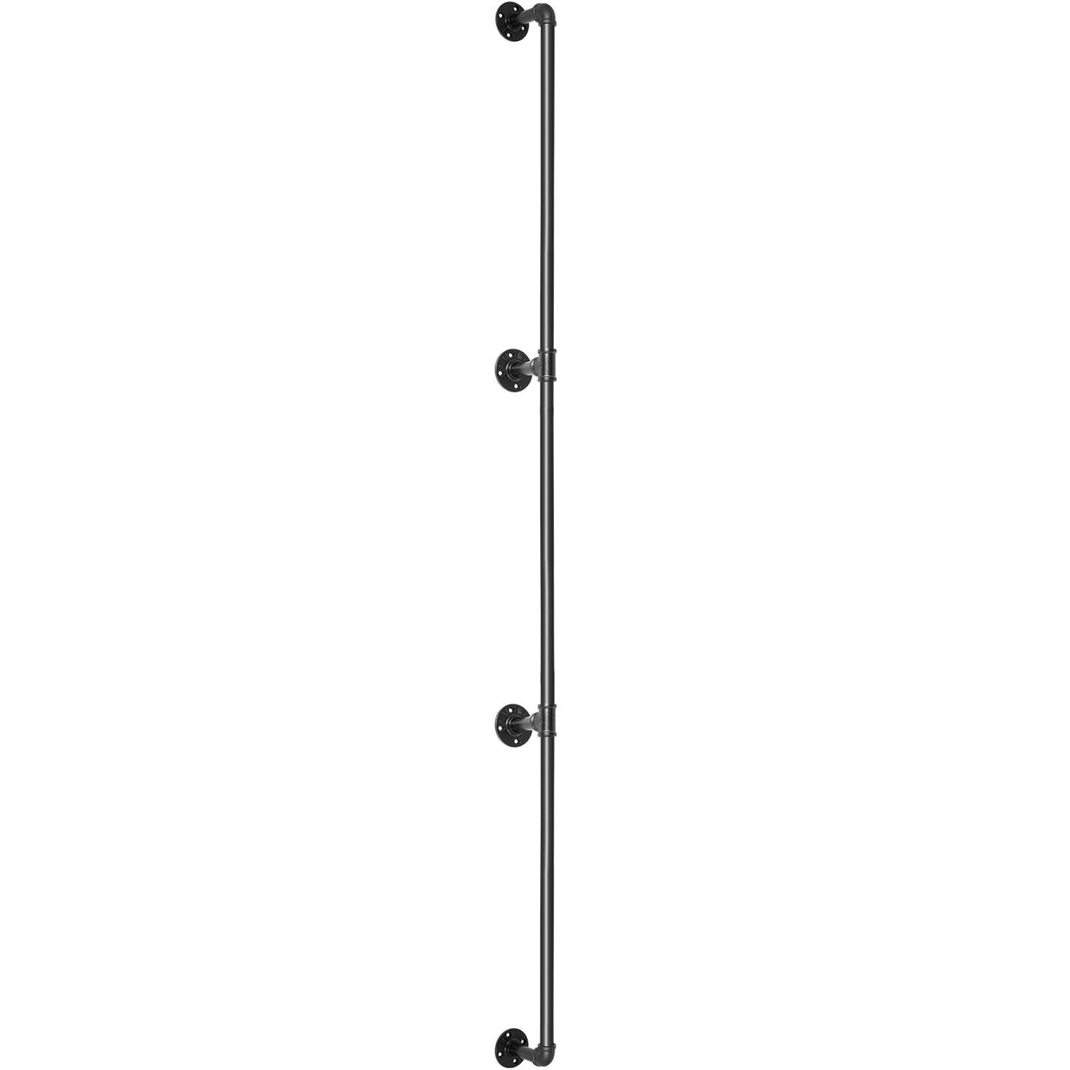 Pipe Stair Handrail, 11FT Staircase Handrail, 440LBS Load Capacity Carbon Steel Pipe Handrail, Industrial V952-TZBGSLTFSGY11V3QFV0