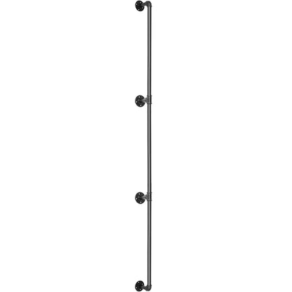 Pipe Stair Handrail, 11FT Staircase Handrail, 440LBS Load Capacity Carbon Steel Pipe Handrail, Industrial V952-TZBGSLTFSGY11V3QFV0
