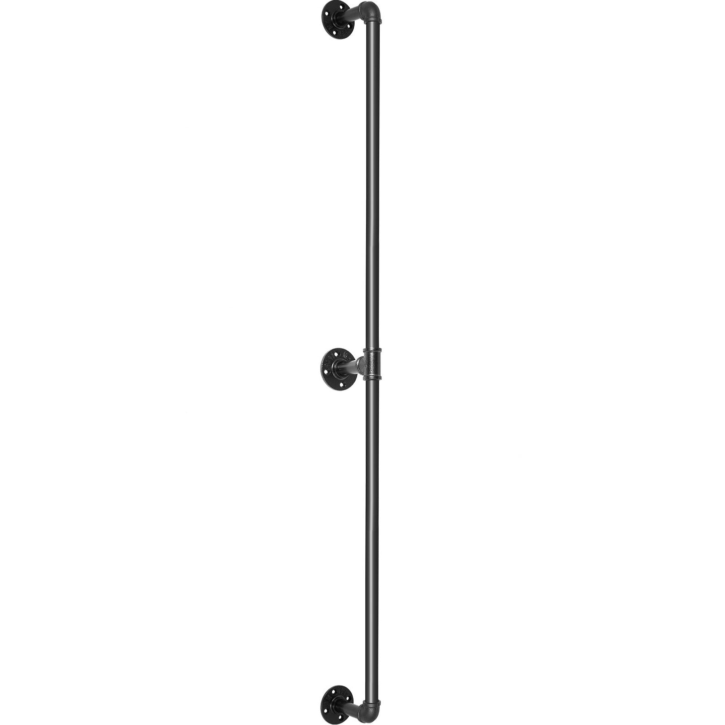 Pipe Stair Handrail Staircase Handrail 4 FT Carbon Steel for Wall Mount V952-TZBGSLTFSGYG4DWRPV0