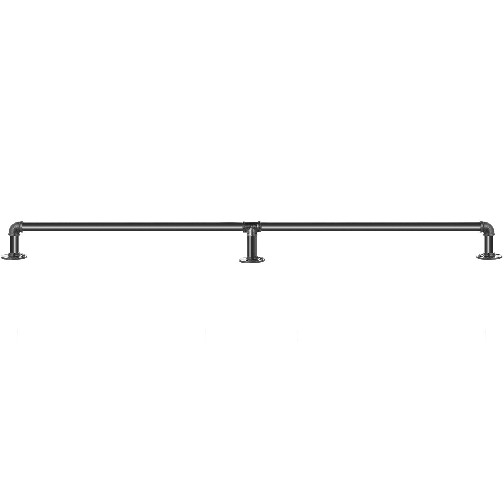 Pipe Stair Handrail, 1.8m Staircase Handrail, 200KG Load Capacity Carbon Steel Pipe Handrail, Industrial Pipe V952-TZBGSLTFSGYG6G9AAV0