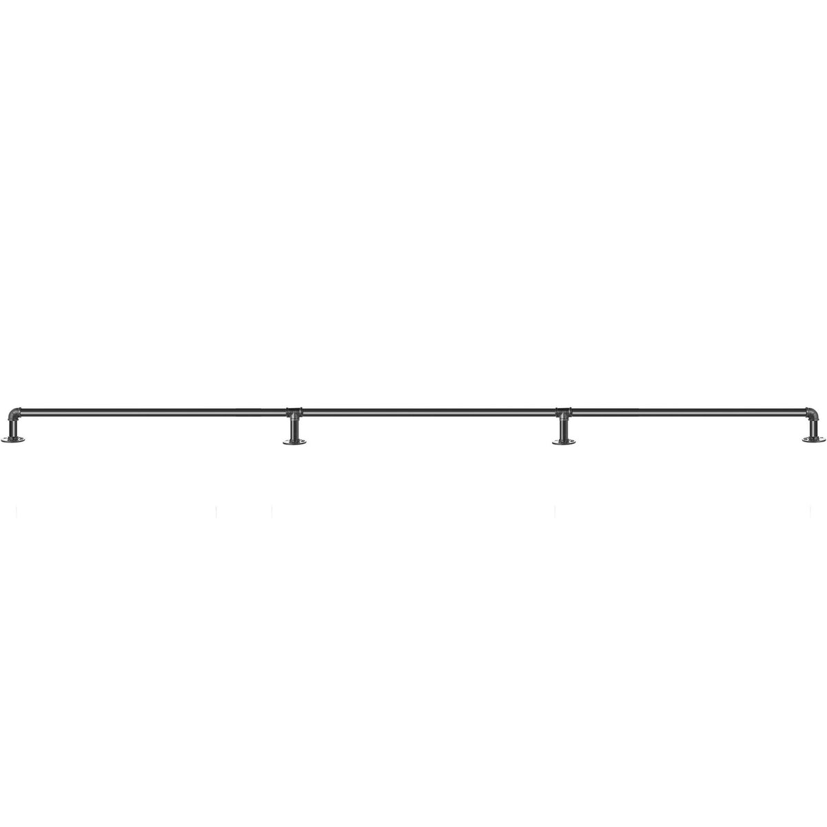 Pipe Stair Handrail, 9FT Staircase Handrail, 440LBS Load Capacity Carbon Steel Pipe Handrail, Industrial Pipe V952-TZBGSLTFSGYG9VDEUV0