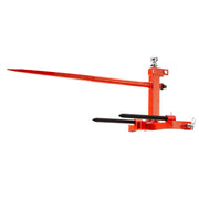 49" Hay Spear, Bale Spears 726kg Loading Capacity, Three-Point Hitch Tractor Attachment with 2pcs 17.5" V952-TZCZS49INCHSCWHSBV0