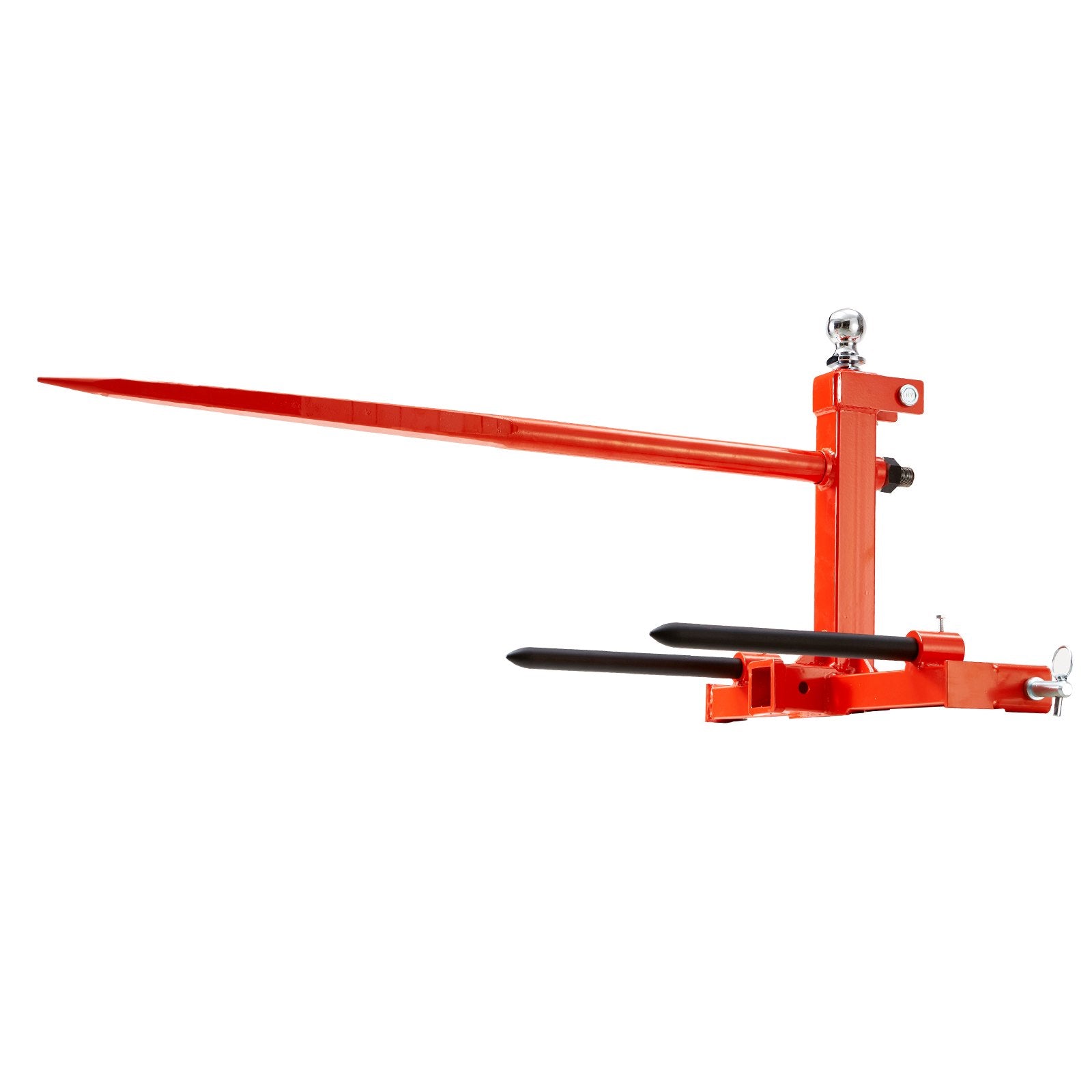 49" Hay Spear, Bale Spears 726kg Loading Capacity, Three-Point Hitch Tractor Attachment with 2pcs 17.5" V952-TZCZS49INCHSCWHSBV0