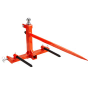 49" Hay Spear, Bale Spears 726kg Loading Capacity, Three-Point Hitch Tractor Attachment with 2pcs 17.5" V952-TZCZS49INCHSCWHSBV0