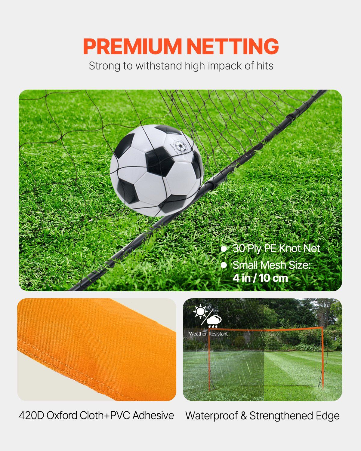 Portable Soccer Goal, 12x6 ft Adults Kids Backyard Soccer Net, Large Practice Soccer Net, Steel Fiberglass V952-TZDZBXZQMTZDPFS0RV0