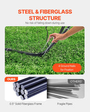 Portable Soccer Goal, 12x6 ft Adults Kids Backyard Soccer Net, Large Practice Soccer Net, Steel Fiberglass V952-TZDZBXZQMTZDPFS0RV0