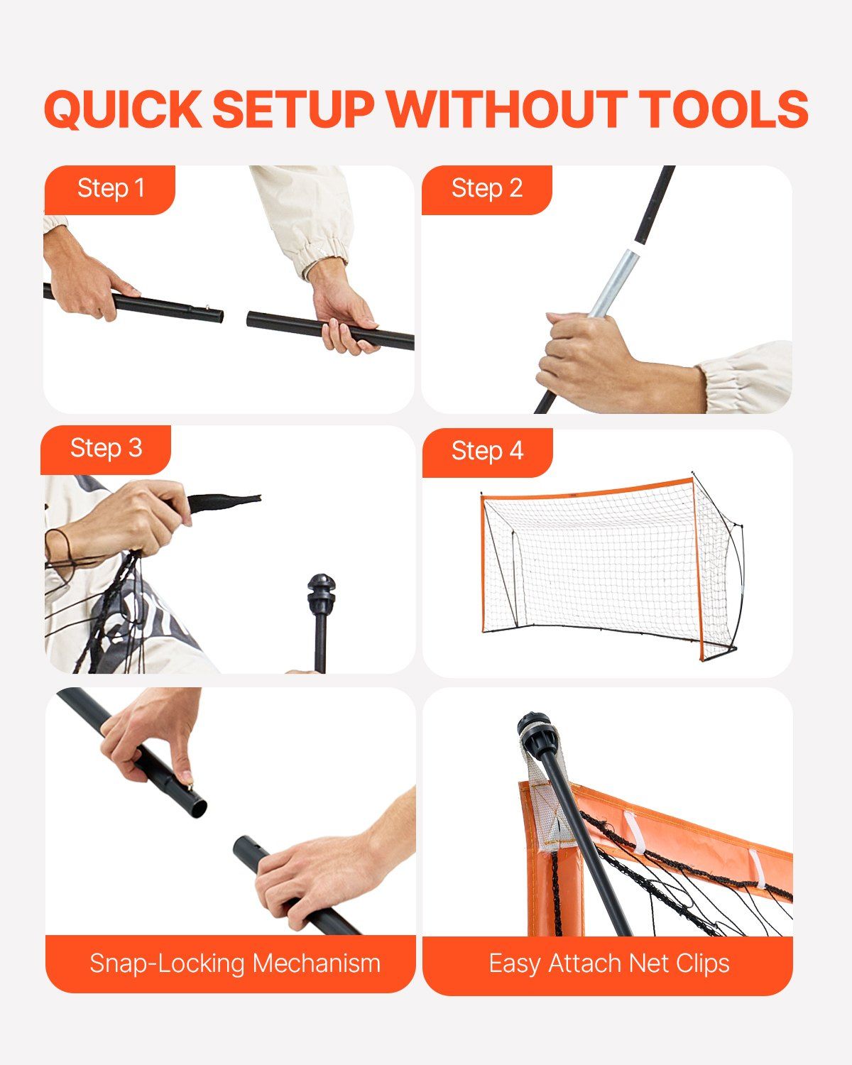 Portable Soccer Goal, 12x6 ft Adults Kids Backyard Soccer Net, Large Practice Soccer Net, Steel Fiberglass V952-TZDZBXZQMTZDPFS0RV0