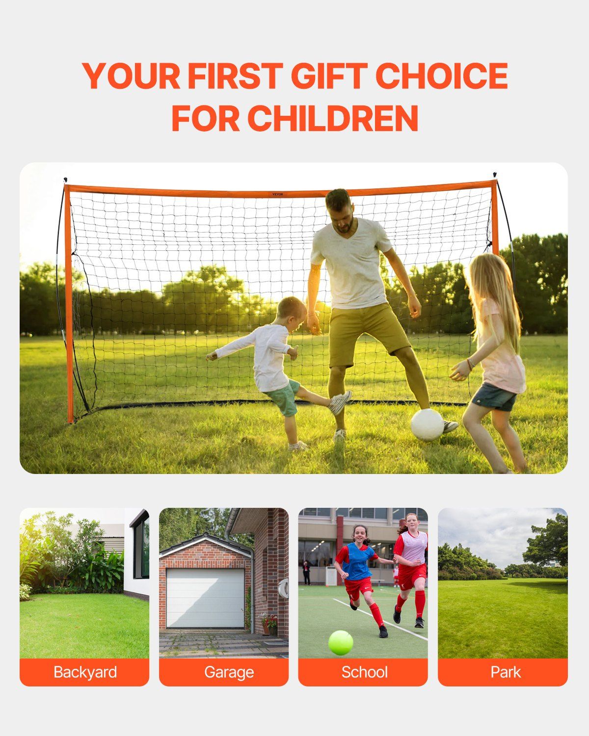 Portable Soccer Goal, 12x6 ft Adults Kids Backyard Soccer Net, Large Practice Soccer Net, Steel Fiberglass V952-TZDZBXZQMTZDPFS0RV0