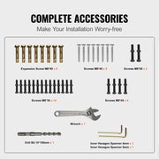 Iron Handrail Stair Railing Hand Rail Kit 1-4 Steps Outdoor Black w/ Bars V952-TZFGZXSLZFSD4JWFNV0