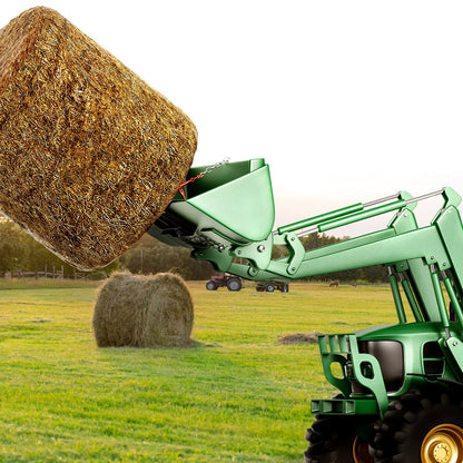 39" Hay Spear, Bale Spears 726kg Loading Capacity, Skid Steer Loader Tractor Bucket Attachment with 2pcs V952-TZSPS12ZHZ3981A68V0