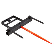 39" Hay Spear, Bale Spears 726kg Loading Capacity, Skid Steer Loader Tractor Bucket Attachment with 2pcs V952-TZSPS12ZHZ3981A68V0