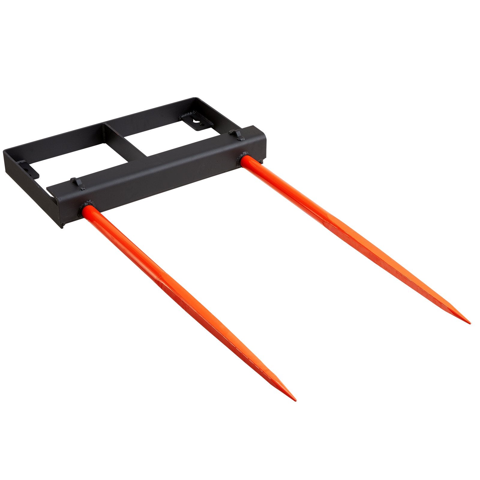 49" Hay Spear, Bale Spears 1360kg Loading Capacity, Skid Steer Loader Tractor Bucket Attachment with 2pcs V952-TZSPS2ZZ49IN3X7CBV0