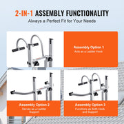 Ladder Stabilizer, 2 in 1 Extension Wall Ladder Standoff Hook, Roof Ridge Ladder Accessories Both V952-TZWDQ2H1K000C7QCYV0