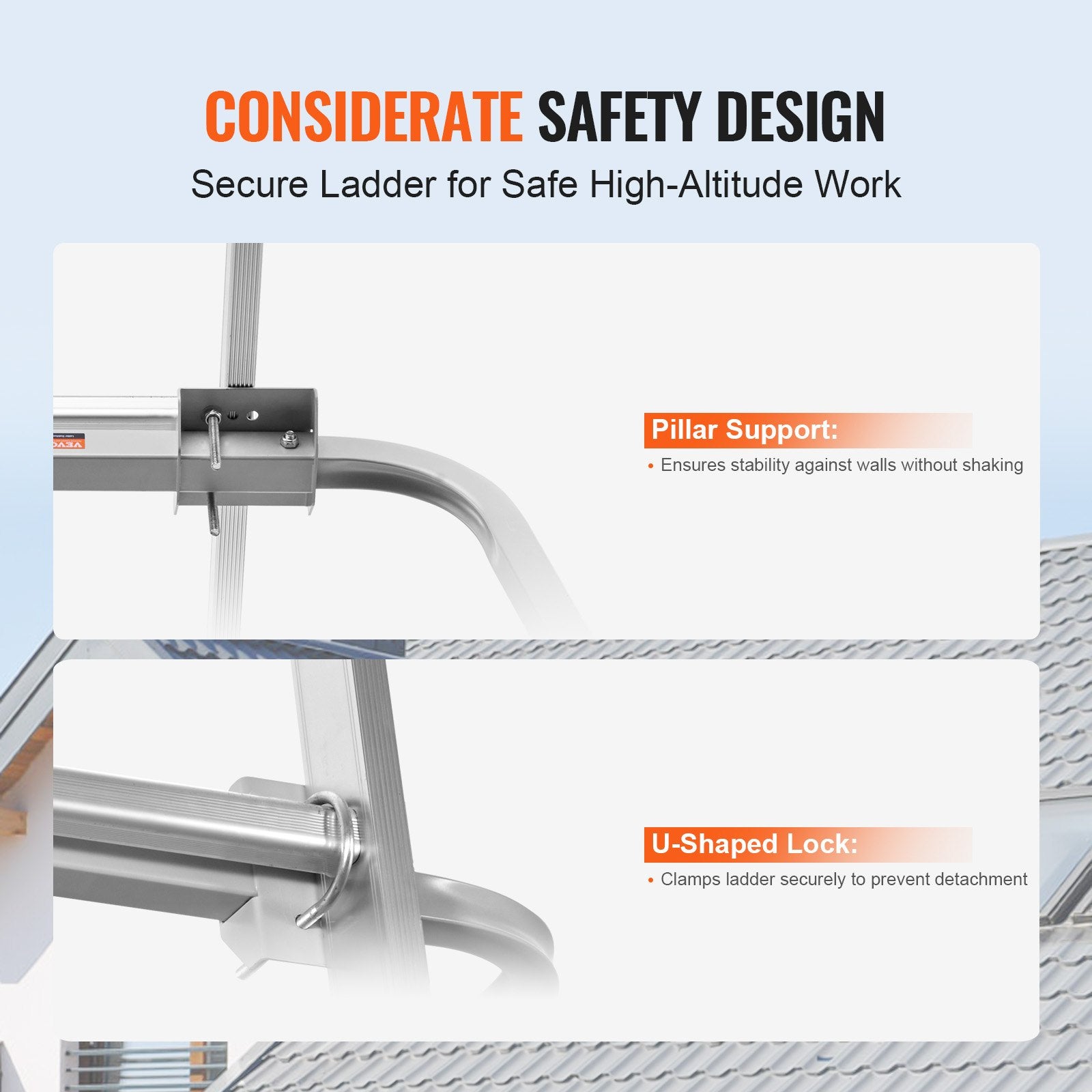 Ladder Stabilizer Extension Ladder Standoff Heavy Duty Wing Span V952-TZWDQJYGDK0032Q3FV0