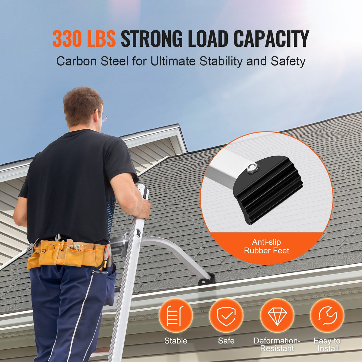 Ladder Stabilizer Extension Ladder Standoff Heavy Duty Wing Span V952-TZWDQJYGDK0032Q3FV0
