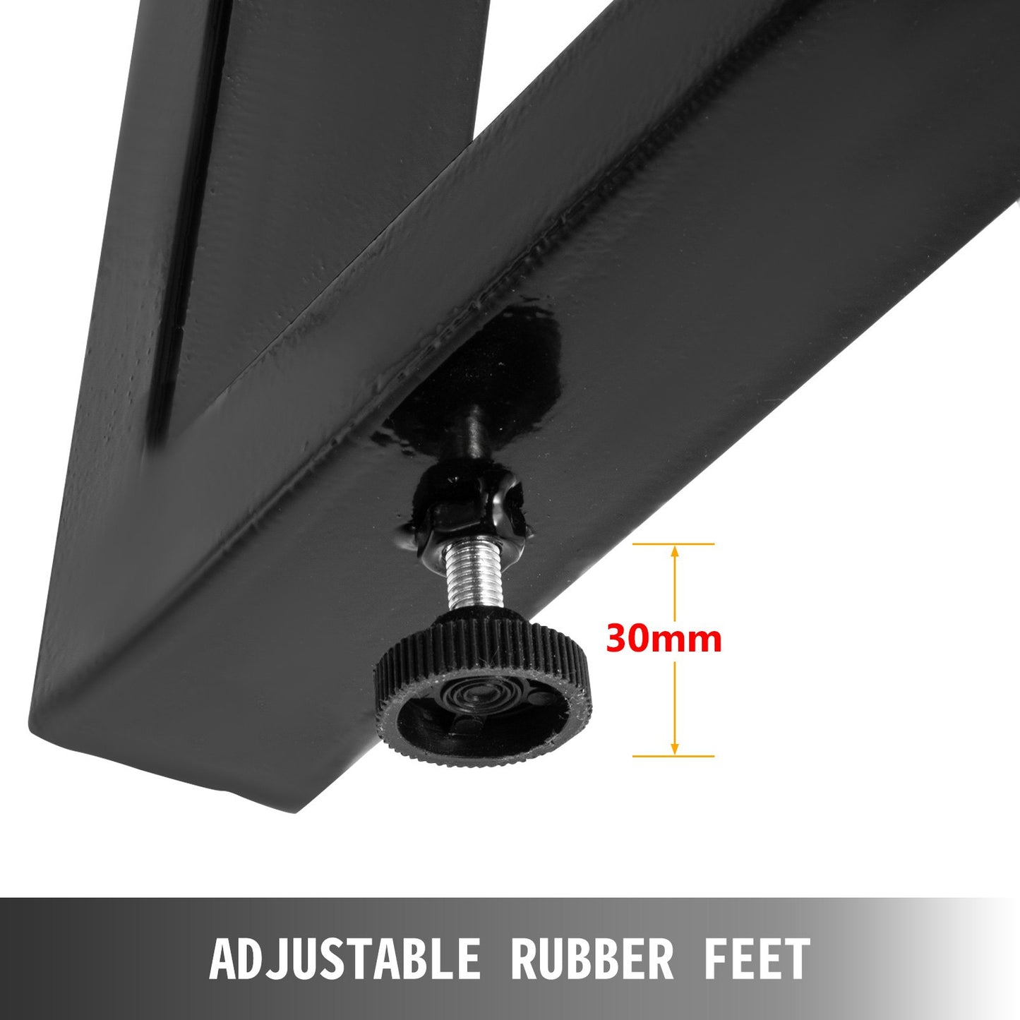 Metal Table Legs Set of 2 Dining Table Legs Black Desk Legs, 28 Height 20 Width Heavy Duty Bench Legs Zig Zag V952-TZZT28X20YC8ZFG01V0