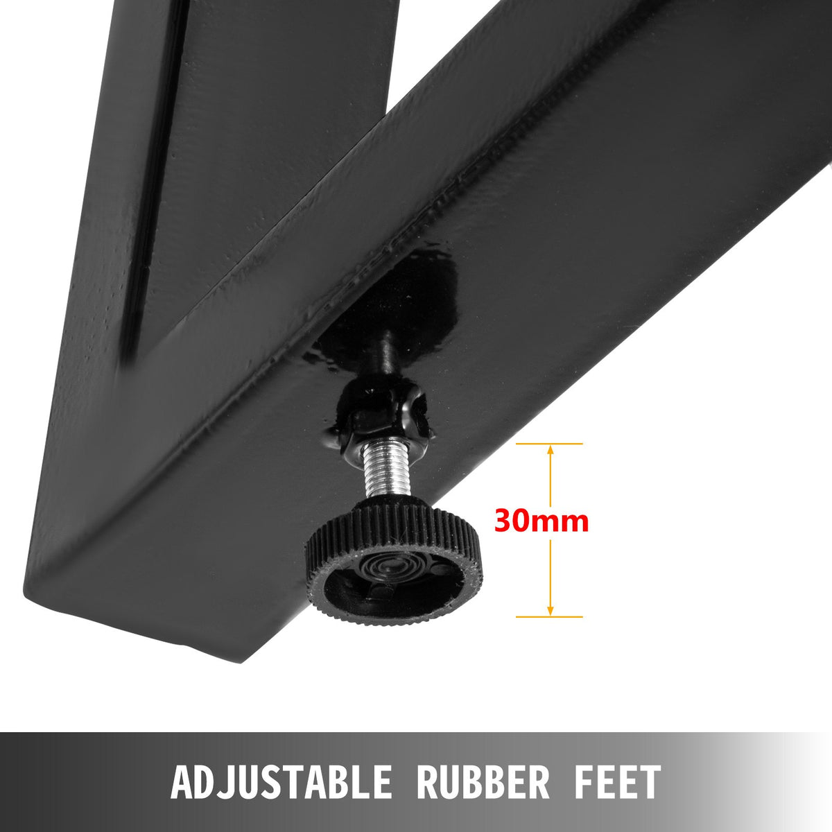 Metal Table Legs Set of 2 Dining Table Legs Black Desk Legs, 28 Height 20 Width Heavy Duty Bench Legs Zig Zag V952-TZZT28X20YC8ZFG01V0