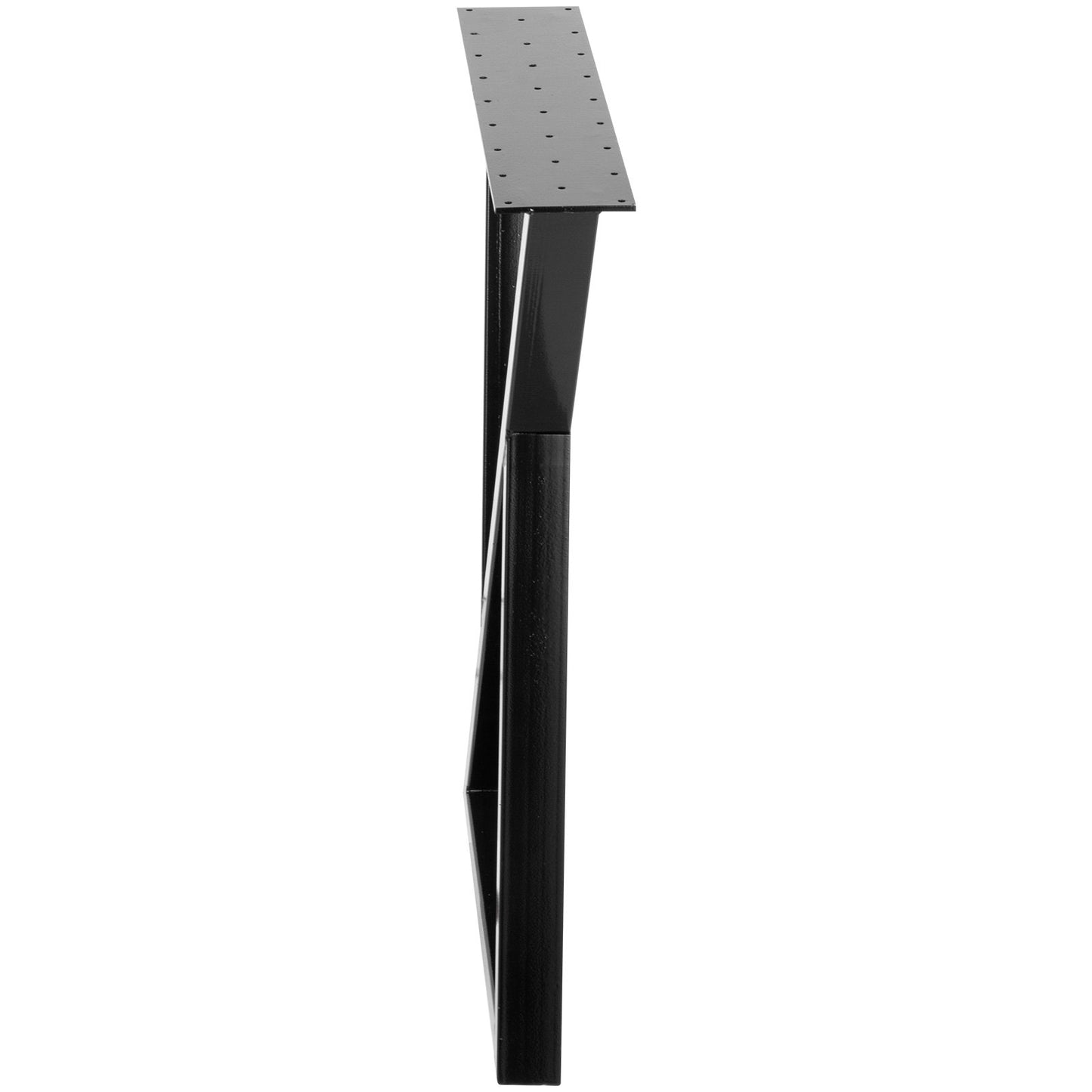 Metal Table Legs Set of 2 Dining Table Legs Black Desk Legs, 28 Height 20 Width Heavy Duty Bench Legs Zig Zag V952-TZZT28X20YC8ZFG01V0