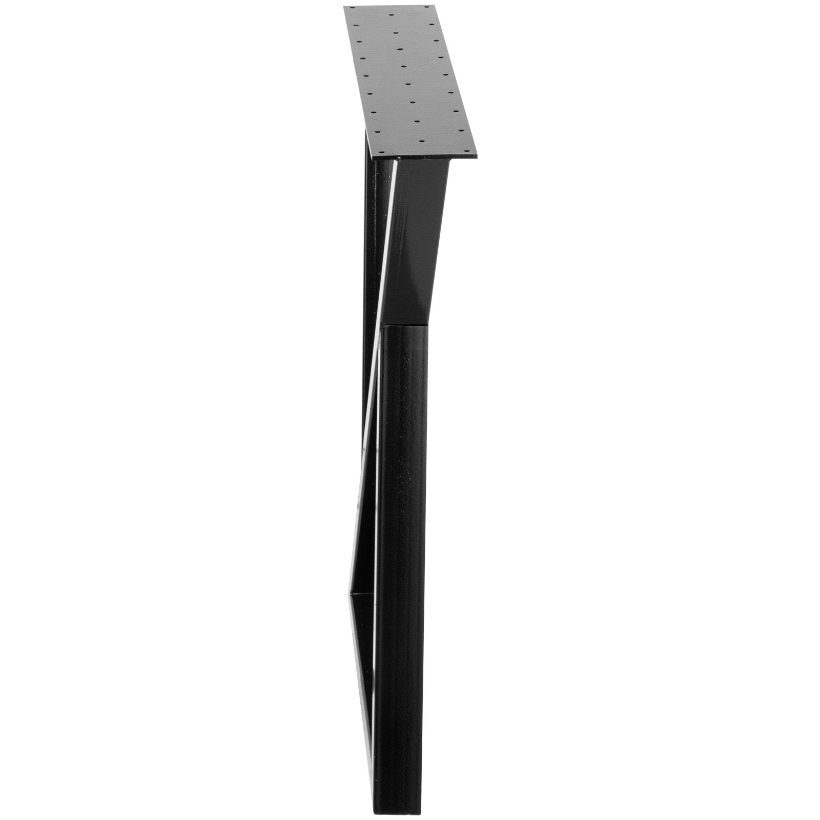 Metal Table Legs Set of 2 Dining Table Legs Black Desk Legs, 28 Height 20 Width Heavy Duty Bench Legs Zig Zag V952-TZZT28X20YC8ZFG01V0
