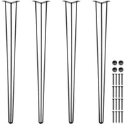 Hairpin Table Legs 40 inch, Set of 4 DIY Desk Table Legs 3 Rods Heavy Duty V952-TZZT4PCS40YC3G001V0