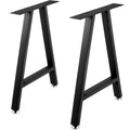 Metal Table Legs 28 x 17.7 inch A-Shaped Desk Legs Set of 2 Heavy Duty Bench Legs with Polyurethane Coating, V952-TZZTY28X17.7AAHCPV0