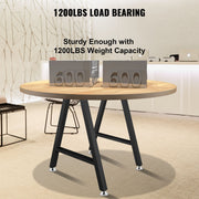 Metal Table Legs 28 x 17.7 inch A-Shaped Desk Legs Set of 2 Heavy Duty Bench Legs with Polyurethane Coating, V952-TZZTY28X17.7AAHCPV0