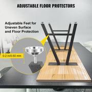 Metal Table Legs 28 x 17.7 inch A-Shaped Desk Legs Set of 2 Heavy Duty Bench Legs with Polyurethane Coating, V952-TZZTY28X17.7AAHCPV0