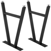 Metal Table Legs 28 x 17.7 inch A-Shaped Desk Legs Set of 2 Heavy Duty Bench Legs with Polyurethane Coating, V952-TZZTY28X17.7AAHCPV0