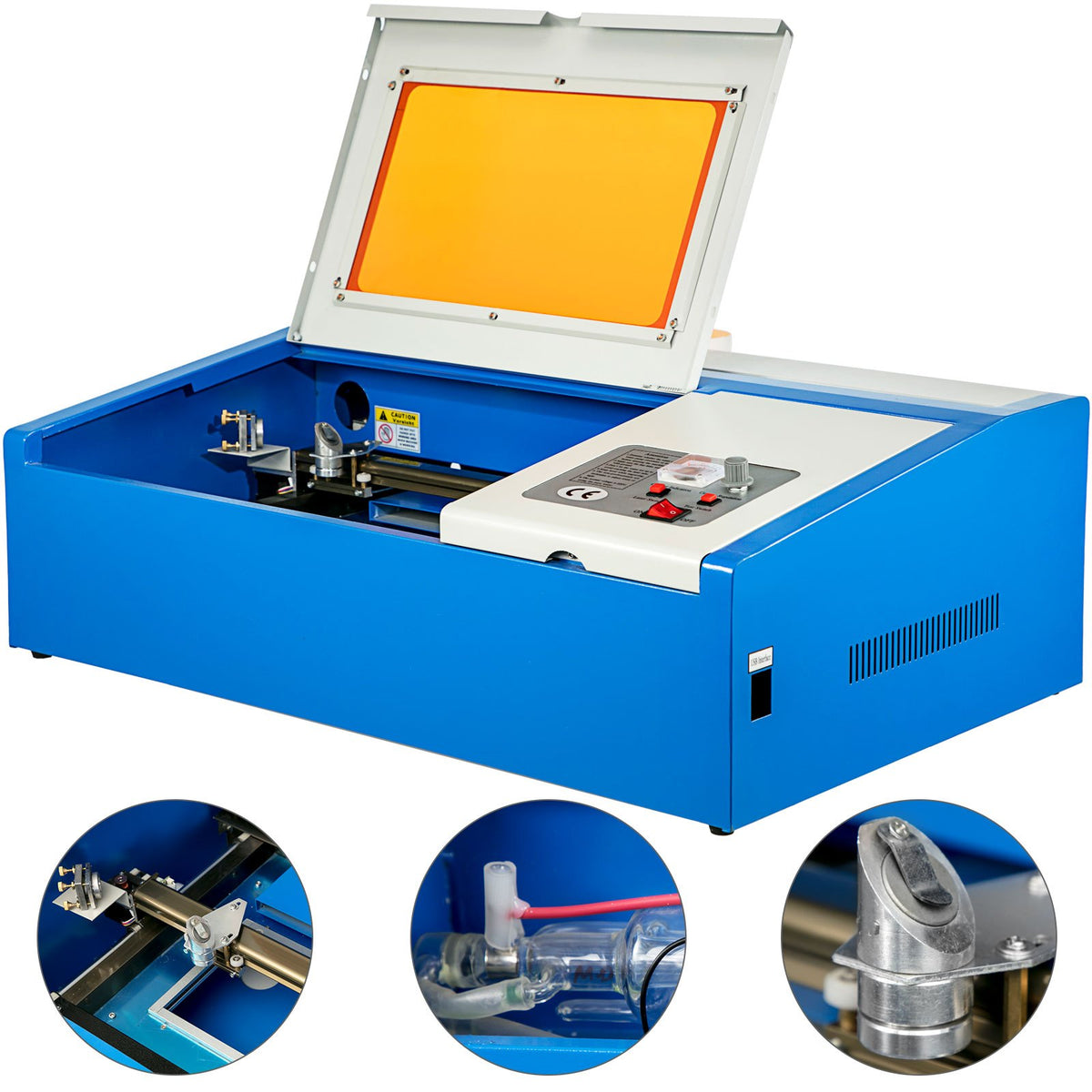 40W Co2 Laser 12"" x 8"" USB Port Laser Engraving Machine Air Exhaust Fan Laser Cutter High Precise Stepping V952-USBKZJ00000000001V3