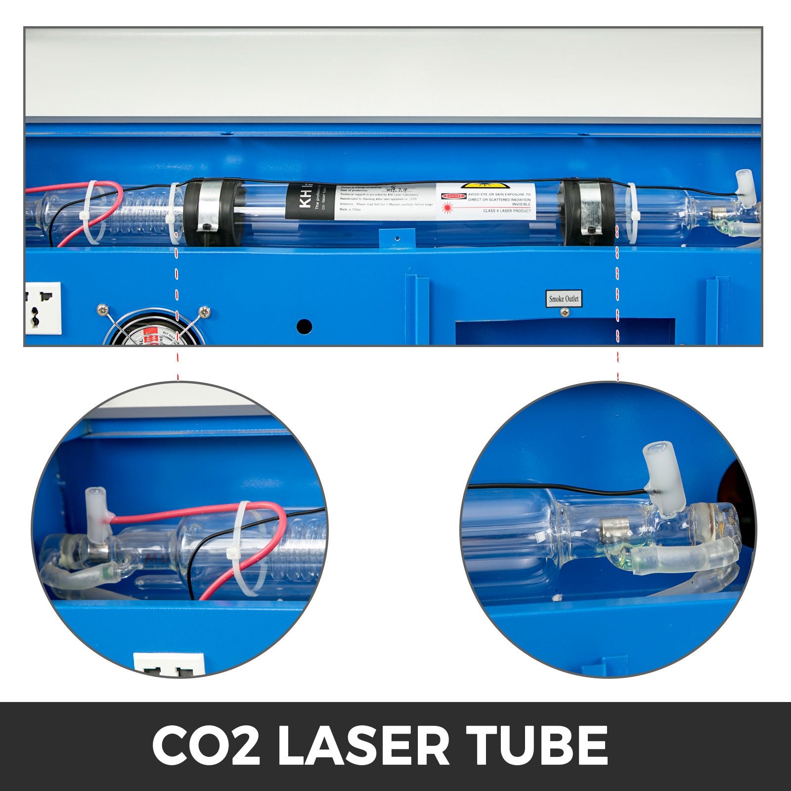 40W Co2 Laser 12"" x 8"" USB Port Laser Engraving Machine Air Exhaust Fan Laser Cutter High Precise Stepping V952-USBKZJ00000000001V3