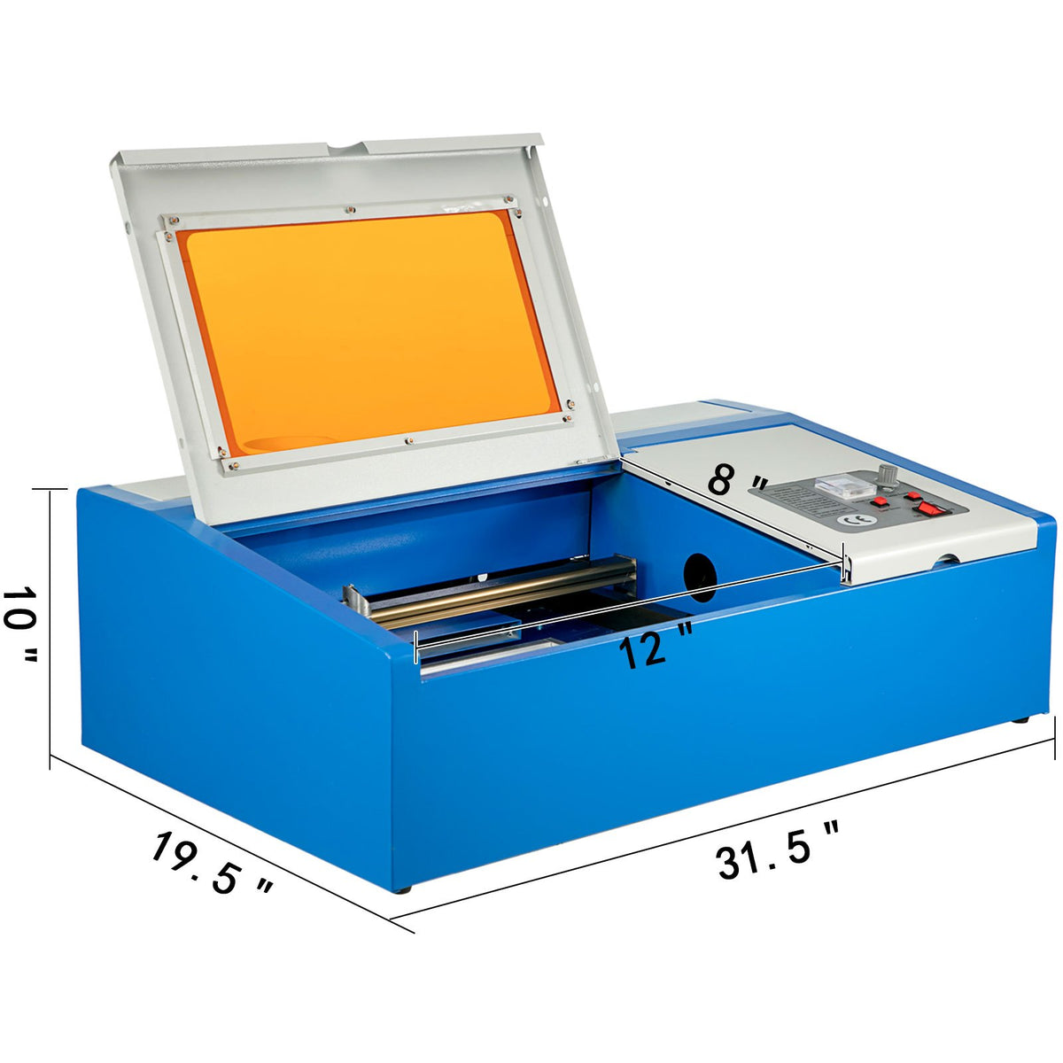 40W Co2 Laser 12"" x 8"" USB Port Laser Engraving Machine Air Exhaust Fan Laser Cutter High Precise Stepping V952-USBKZJ00000000001V3