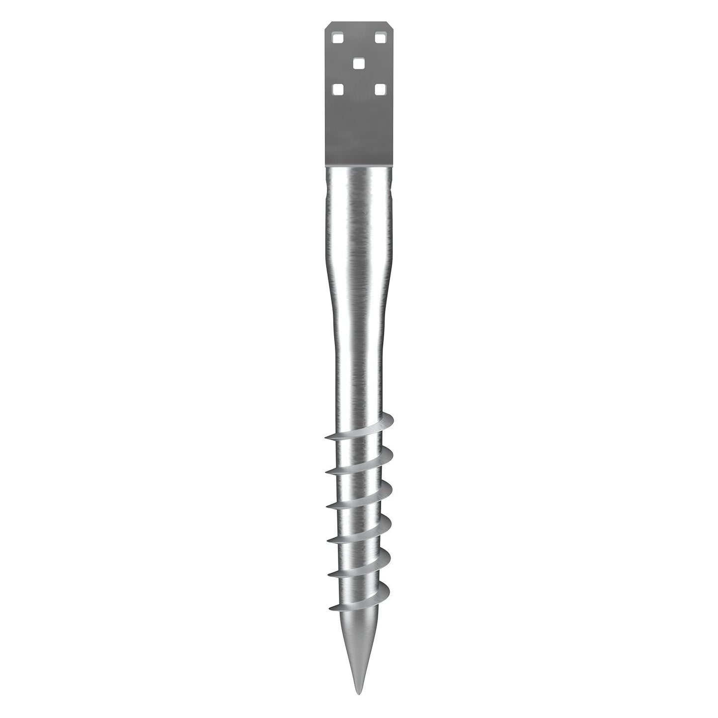 No Dig Ground Anchor, 1 Pack 10 x 7 x 70 cm DIY Screw in Post Stake, Includes 6 Lag Bolts & a Rebar, U-Shape V952-UXDD35YC27YCN3M91V0
