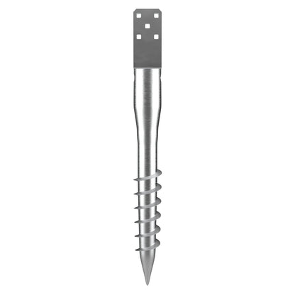 No Dig Ground Anchor, 1 Pack 10 x 7 x 70 cm DIY Screw in Post Stake, Includes 6 Lag Bolts & a Rebar, U-Shape V952-UXDD35YC27YCN3M91V0