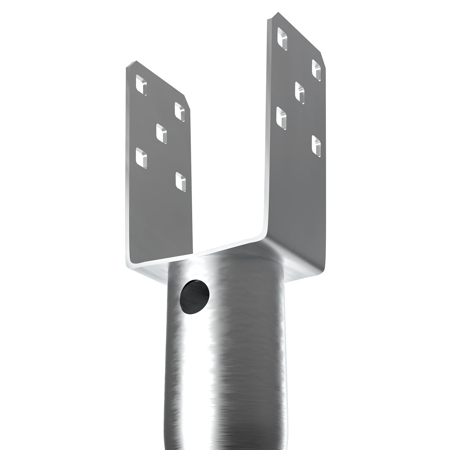 No Dig Ground Anchor, 1 Pack 10 x 7 x 70 cm DIY Screw in Post Stake, Includes 6 Lag Bolts & a Rebar, U-Shape V952-UXDD35YC27YCN3M91V0