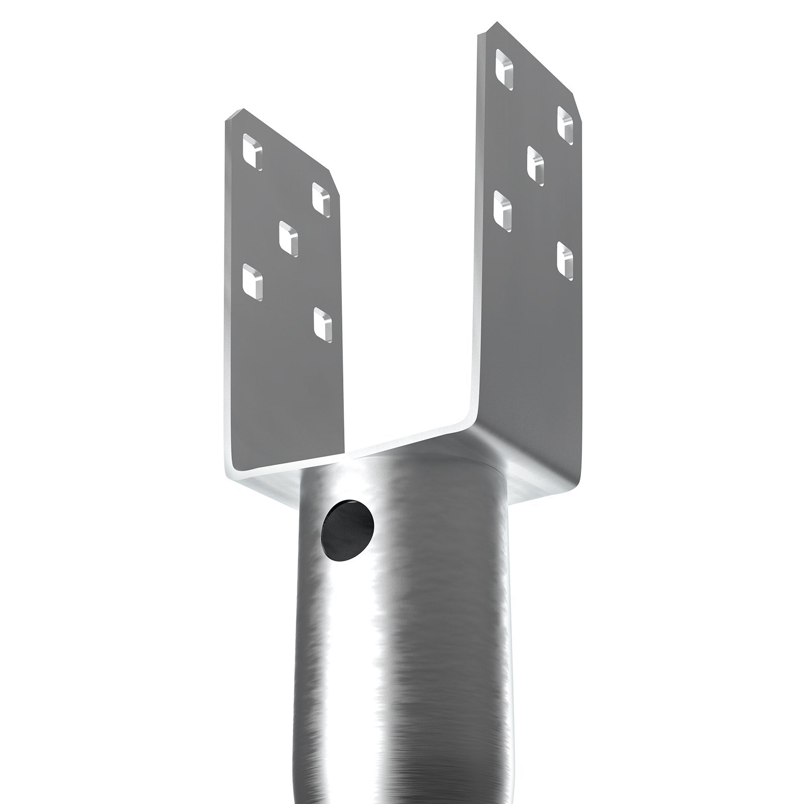 No Dig Ground Anchor, 1 Pack 10 x 7 x 70 cm DIY Screw in Post Stake, Includes 6 Lag Bolts & a Rebar, U-Shape V952-UXDD35YC27YCN3M91V0