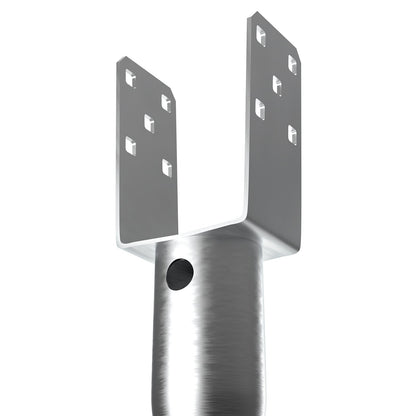 No Dig Ground Anchor, 1 Pack 10 x 7 x 70 cm DIY Screw in Post Stake, Includes 6 Lag Bolts & a Rebar, U-Shape V952-UXDD35YC27YCN3M91V0