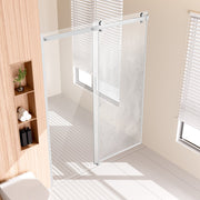 Frameless Shower Door 58-59" x 75" SGCC Tempered Glass 5/16" Chrome V952-WBKSYMTLYSM8XN0RUV0