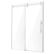 Frameless Shower Door 58-59" x 75" SGCC Tempered Glass 5/16" Chrome V952-WBKSYMTLYSM8XN0RUV0