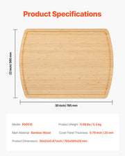 Noodle Board Stove Cover, Stove Top Cover Board for Gas Burner & Electric Stove, Bamboo Wood Cutting Board V952-WBSKYMSZM3027PH7XV0
